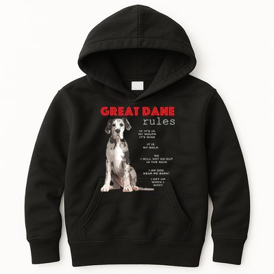 Great Dane Funny Great Dane Lover Kids Hoodie
