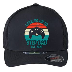 Gamer Dad Fathers Day Step Dad Flexfit Unipanel Trucker Cap