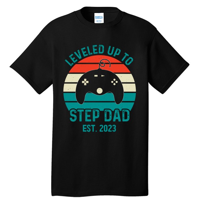 Gamer Dad Fathers Day Step Dad Tall T-Shirt