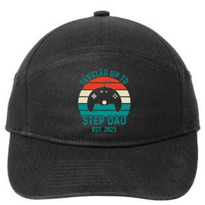 Gamer Dad Fathers Day Step Dad 7-Panel Snapback Hat