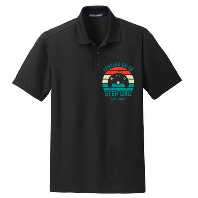 Gamer Dad Fathers Day Step Dad Dry Zone Grid Polo