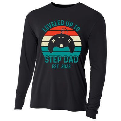 Gamer Dad Fathers Day Step Dad Cooling Performance Long Sleeve Crew