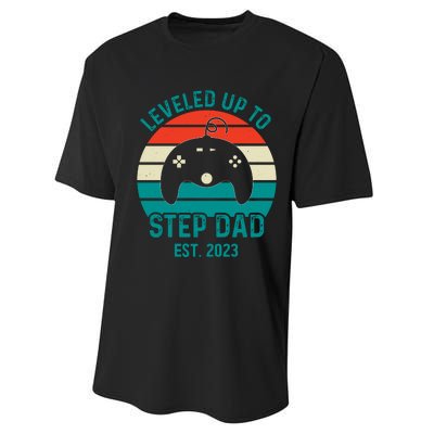 Gamer Dad Fathers Day Step Dad Performance Sprint T-Shirt