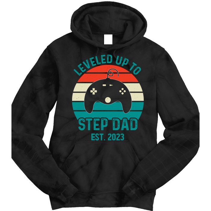 Gamer Dad Fathers Day Step Dad Tie Dye Hoodie