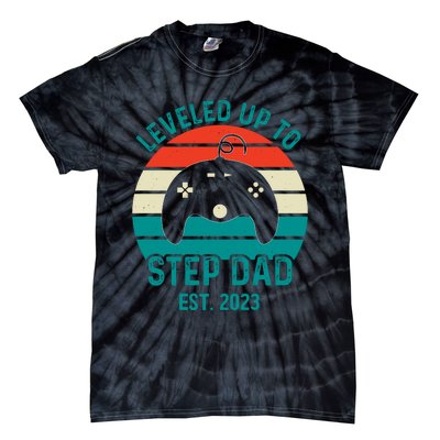 Gamer Dad Fathers Day Step Dad Tie-Dye T-Shirt