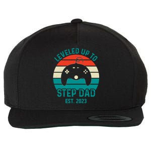 Gamer Dad Fathers Day Step Dad Wool Snapback Cap