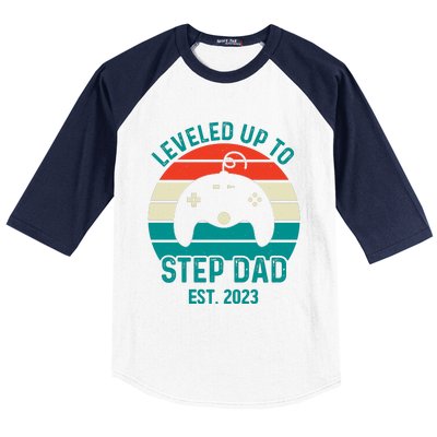 Gamer Dad Fathers Day Step Dad Baseball Sleeve Shirt