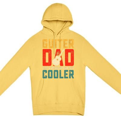 Guitar Dad Father's Day T Premium Pullover Hoodie