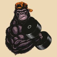 Gorilla Dumbbell Fitness Workout Gym For Lover Bodybuilding Bag
