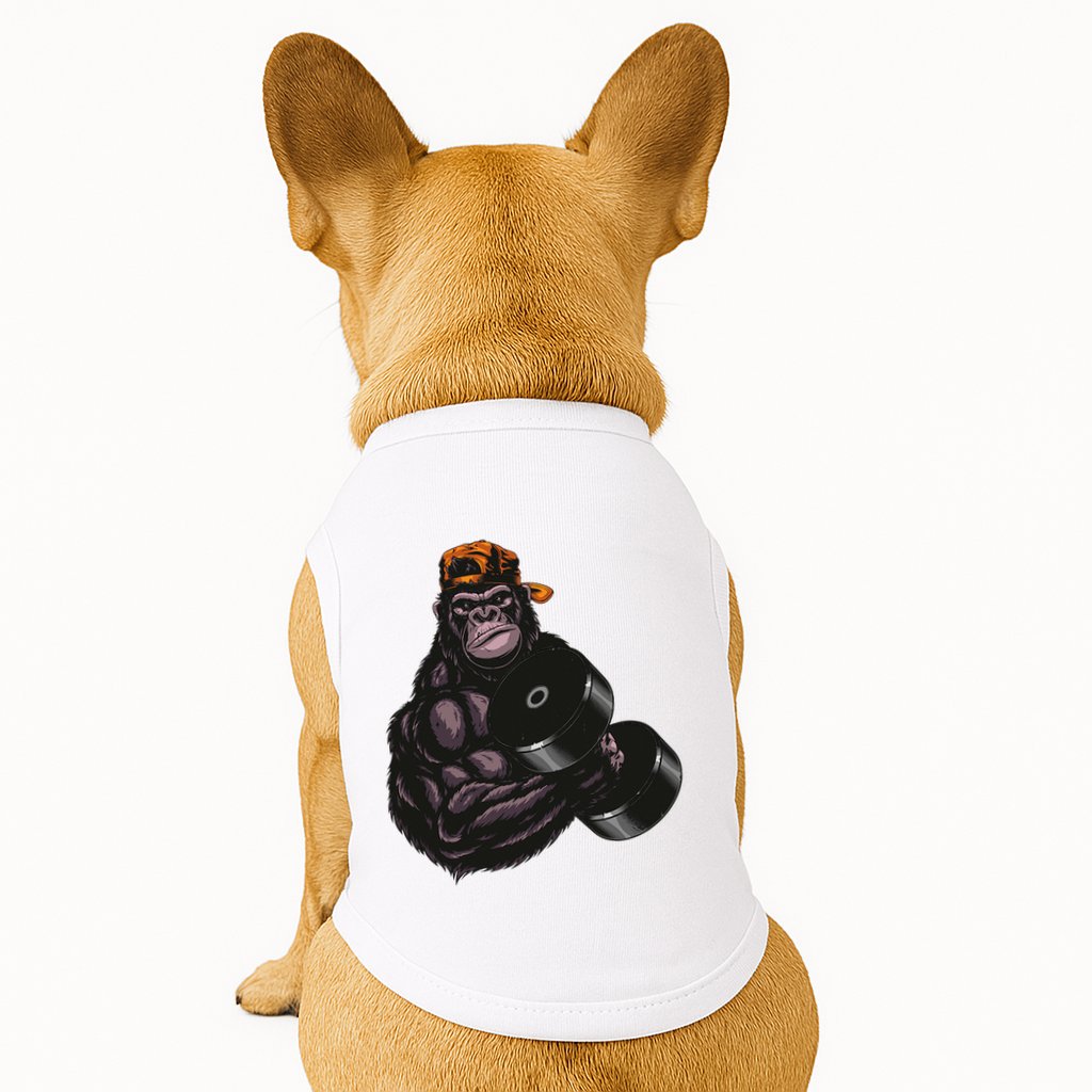 Gorilla Dumbbell Fitness Workout Gym For Lover Bodybuilding Doggie Tank