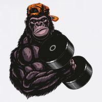 Gorilla Dumbbell Fitness Workout Gym For Lover Bodybuilding Doggie Tank