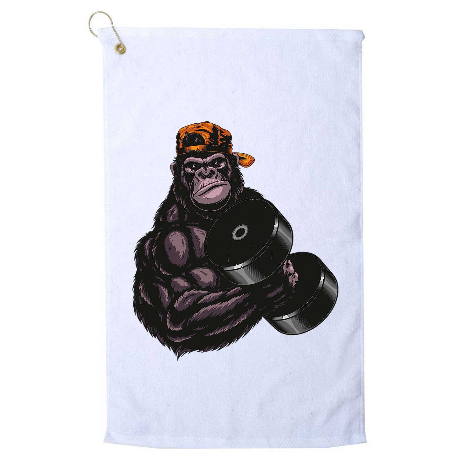Gorilla Dumbbell Fitness Workout Gym For Lover Bodybuilding Golf Towel
