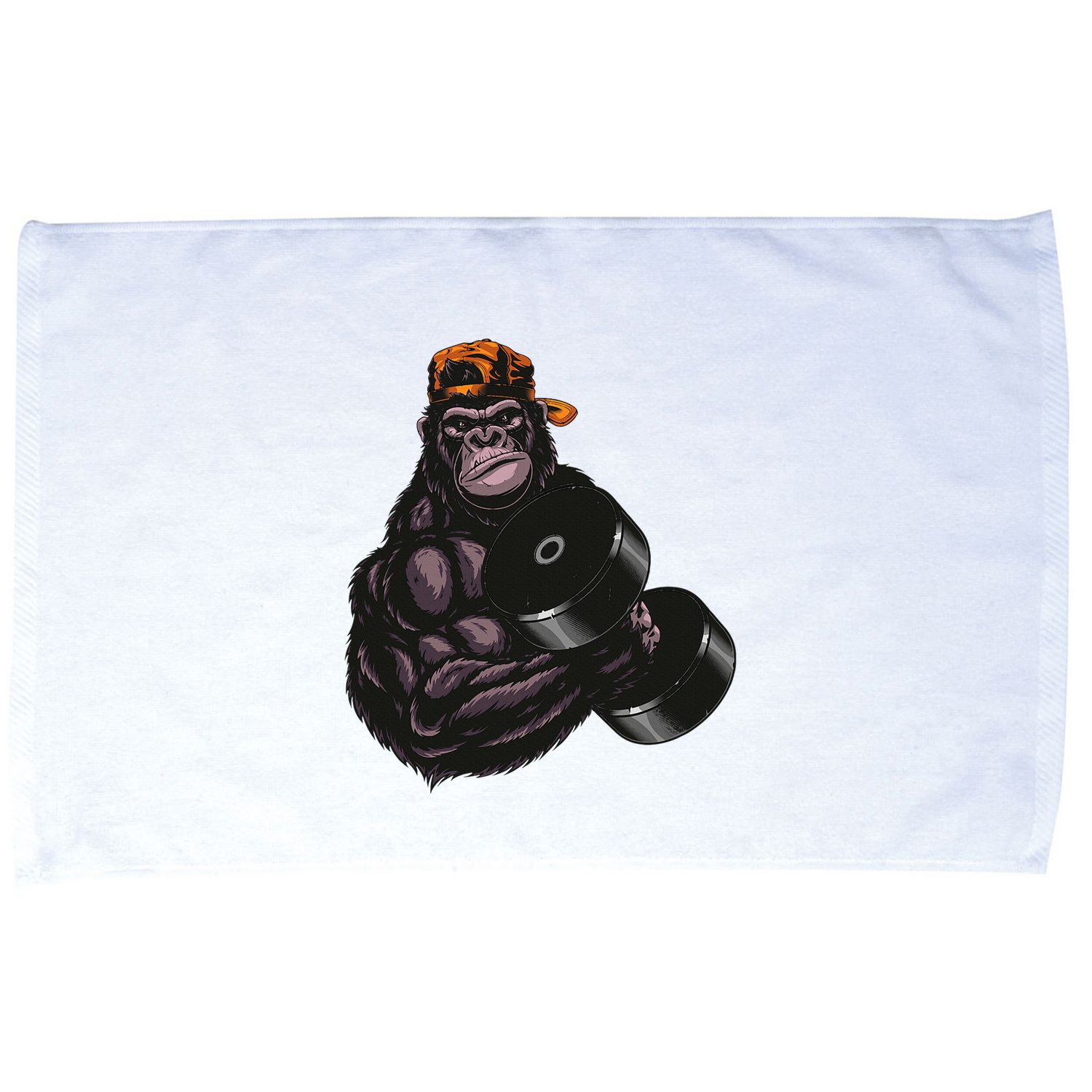 Gorilla Dumbbell Fitness Workout Gym For Lover Bodybuilding Microfiber Hand Towel