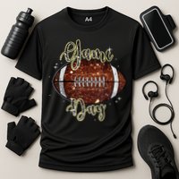 Game Day Football Bling Bling Football Lover Fall Autumn Cooling Performance Crew T-Shirt