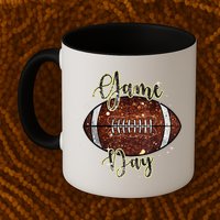 Game Day Football Bling Bling Football Lover Fall Autumn Mug