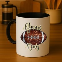 Game Day Football Bling Bling Football Lover Fall Autumn Mug