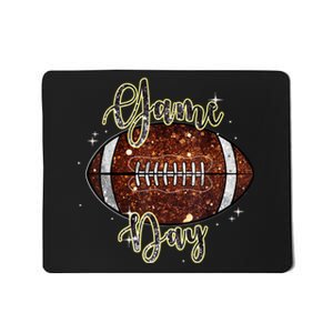 Game Day Football Bling Bling Football Lover Fall Autumn Mousepad