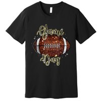 Game Day Football Bling Bling Football Lover Fall Autumn Premium T-Shirt