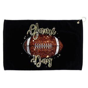 Game Day Football Bling Bling Football Lover Fall Autumn Grommeted Golf Towel