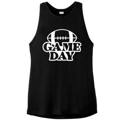 Game Day Football Lover Ladies PosiCharge Tri-Blend Wicking Tank