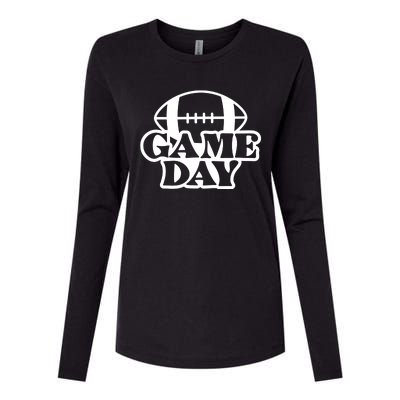 Game Day Football Lover Womens Cotton Relaxed Long Sleeve T-Shirt