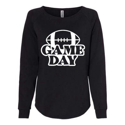 Game Day Football Lover Womens California Wash Sweatshirt