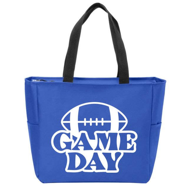 Game Day Football Lover Zip Tote Bag