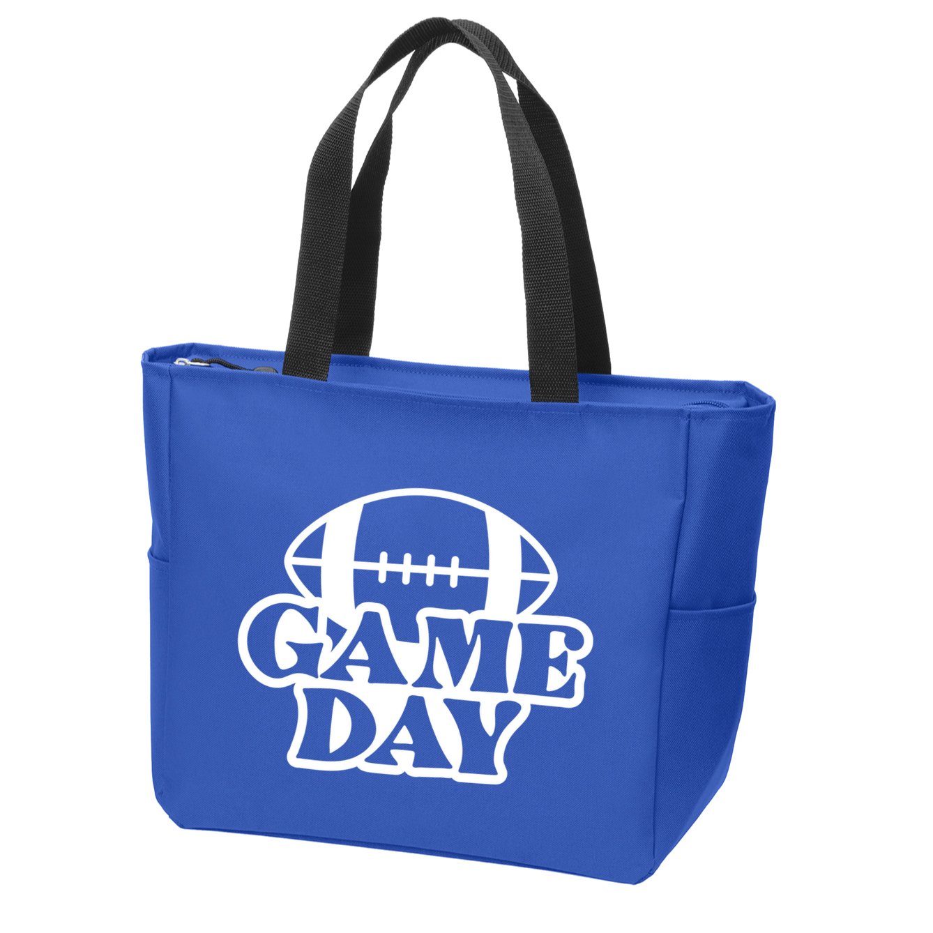 Game Day Football Lover Zip Tote Bag