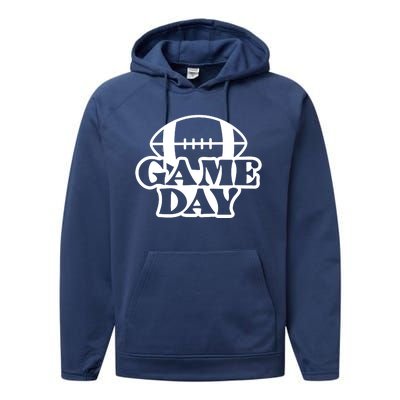 Game Day Football Lover Performance Fleece Hoodie