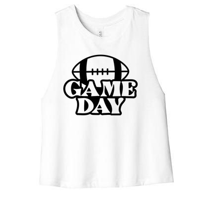 Game Day Football Lover Women's Racerback Cropped Tank