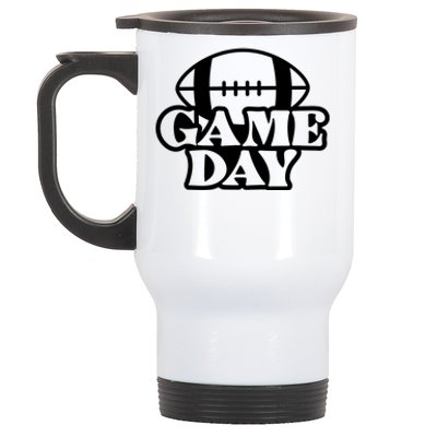 Game Day Football Lover Stainless Steel Travel Mug