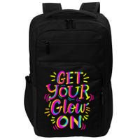 Glow Design for and Adults Bright Colors 80s Themed Impact Tech Backpack