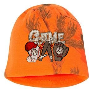 Game Day Funny Baseball Mama Baseball Season Game Day Mama Kati - Camo Knit Beanie