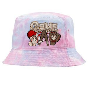 Game Day Funny Baseball Mama Baseball Season Game Day Mama Tie-Dyed Bucket Hat