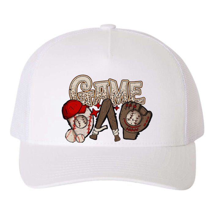 Game Day Funny Baseball Mama Baseball Season Game Day Mama Yupoong Adult 5-Panel Trucker Hat