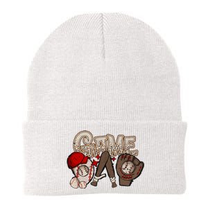 Game Day Funny Baseball Mama Baseball Season Game Day Mama Knit Cap Winter Beanie