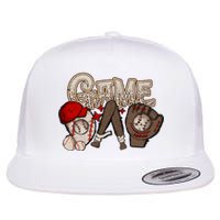 Game Day Funny Baseball Mama Baseball Season Game Day Mama Flat Bill Trucker Hat