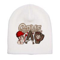 Game Day Funny Baseball Mama Baseball Season Game Day Mama Short Acrylic Beanie