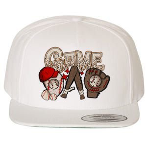 Game Day Funny Baseball Mama Baseball Season Game Day Mama Wool Snapback Cap