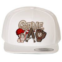 Game Day Funny Baseball Mama Baseball Season Game Day Mama Wool Snapback Cap