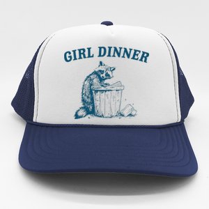 Girl Dinner Funny Raccoon Meme Panda Trucker Hat