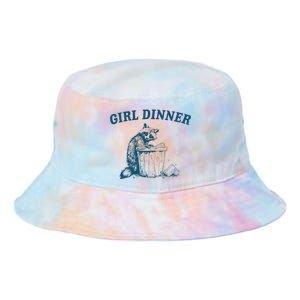 Girl Dinner Funny Raccoon Meme Panda Tie Dye Newport Bucket Hat