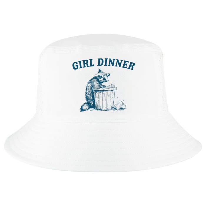 Girl Dinner Funny Raccoon Meme Panda Cool Comfort Performance Bucket Hat