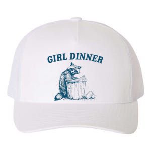 Girl Dinner Funny Raccoon Meme Panda Yupoong Adult 5-Panel Trucker Hat