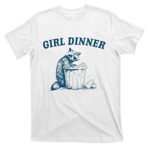 Girl Dinner Funny Raccoon Meme Panda T-Shirt