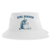 Girl Dinner Funny Raccoon Meme Panda Sustainable Bucket Hat