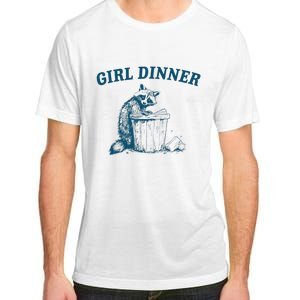 Girl Dinner Funny Raccoon Meme Panda Adult ChromaSoft Performance T-Shirt