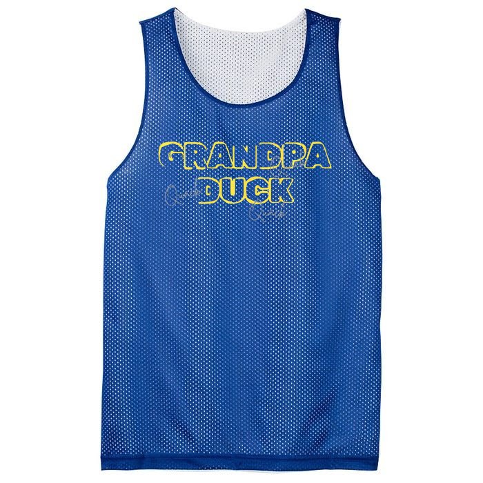 Grandpa Duck FatherS Day Birthday Gag Gift Nickname Mesh Reversible Basketball Jersey Tank