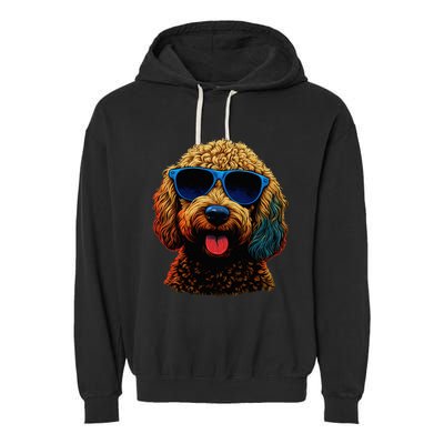 Goldendoodle Dood Funny Doodle Dog Golden Doodle Garment-Dyed Fleece Hoodie