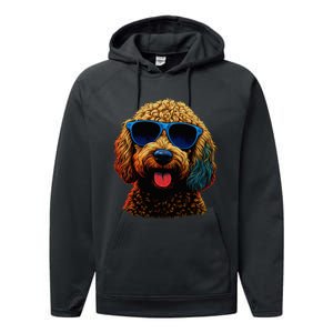 Goldendoodle Dood Funny Doodle Dog Golden Doodle Performance Fleece Hoodie